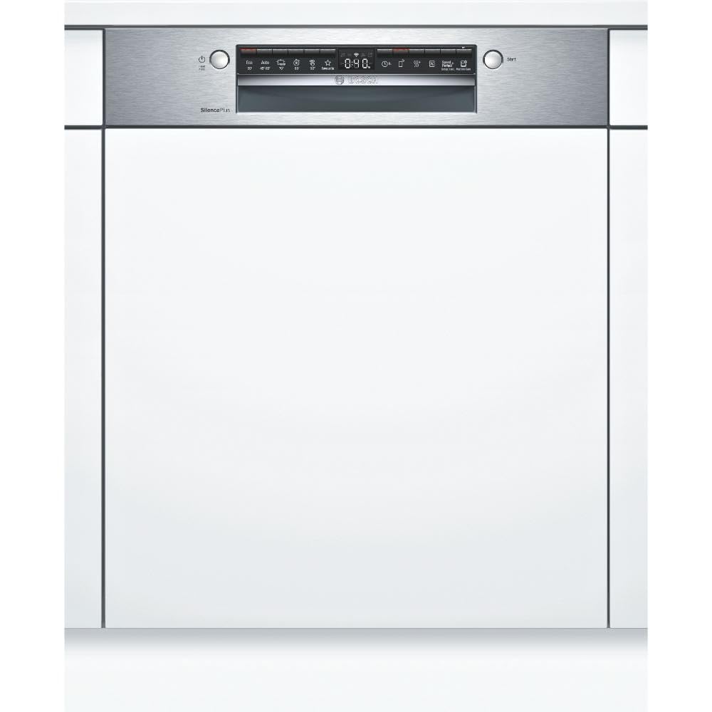 Bosch SMI4HAS48E Serie 4 Smarter Geschirrspüler integriert, 60 cm breit, Besteckkorb, Made in Germany, Silence Programm besonders leise, Extra Trocknen auf Knopfdruck