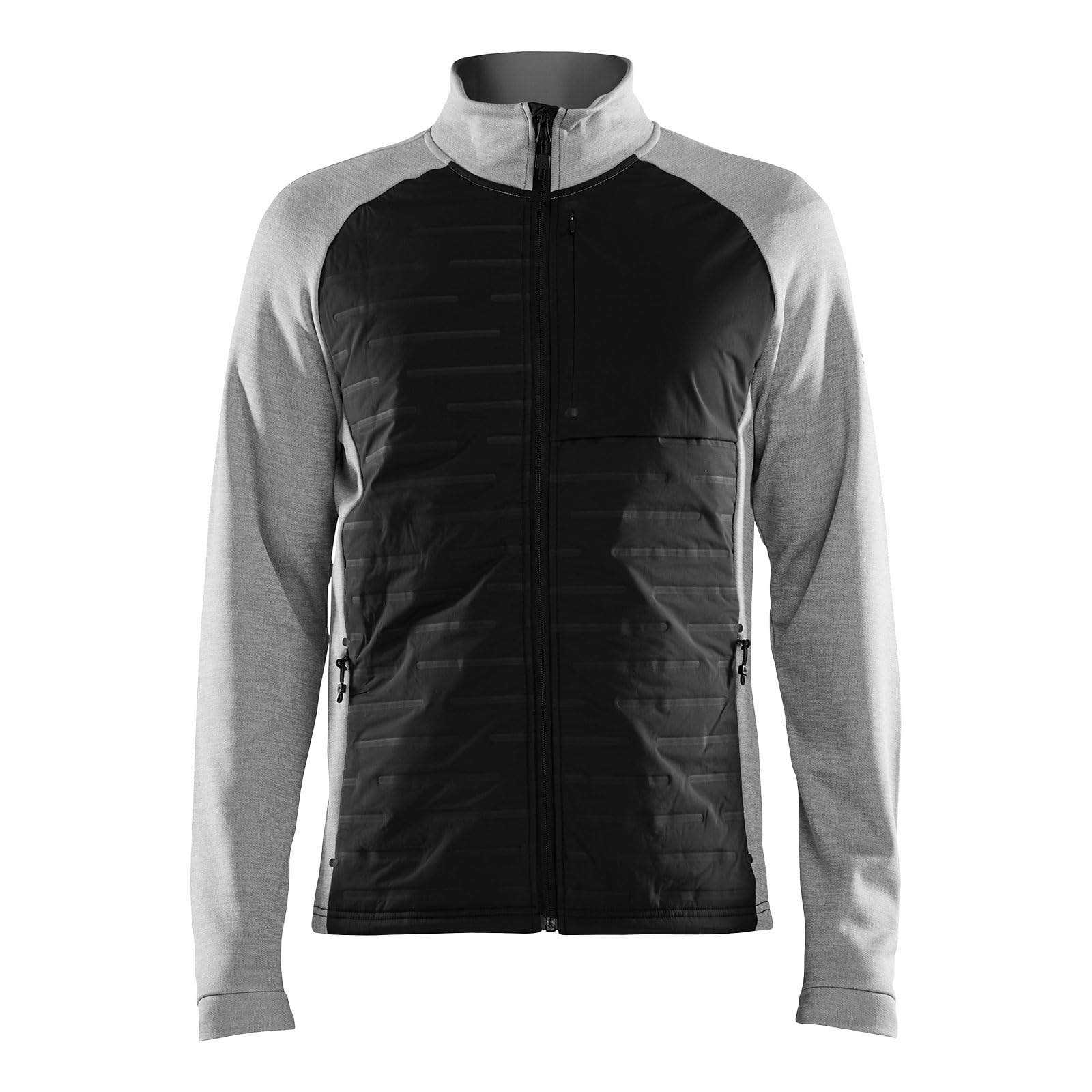 Craft Herren Outdoorjacke Trainingsjacke ADV Unify Hybrid Jacke, Farbe:Mehrfarbig, Größe:2XL, Artikel:-950999 Grey Melange/Black