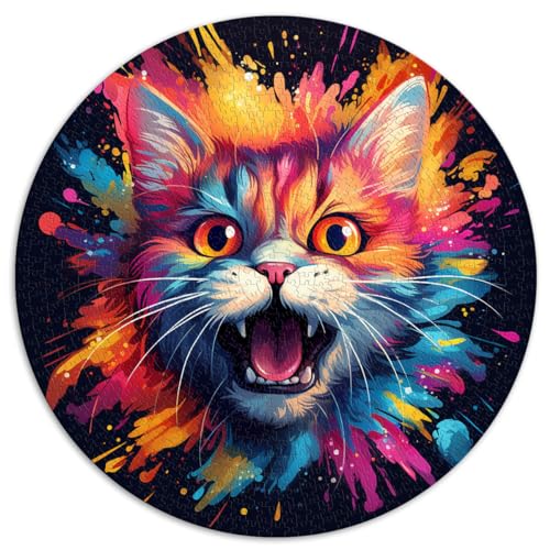 Puzzle | Puzzles Katze Bunt 1000 Teile Puzzle Spielzeug 67,5x67,5cm Lernpuzzle Spiel für Geburtstag, Weihnachten Familienspiel für und