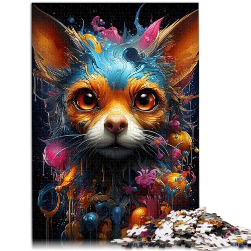 Puzzles für Kunst, süßer Chihuahua, 1000 Teile für Erwachsene, schwierige Puzzles, Holzpuzzles, interessante Puzzles zur Stressreduzierung, 1000 Teile (50 x 75 cm)