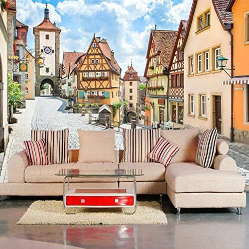 XLMING Architektur Stadt Bilder 3D Tapeten Home Esszimmer Sofa Schlafzimmer Wohnzimmer TV Hintergrund-200cm×140cm