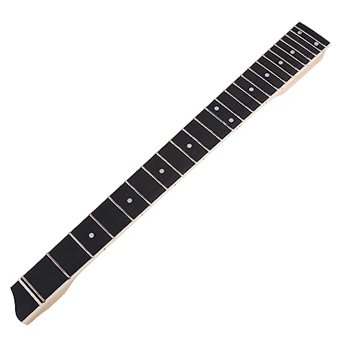 Gitarrenhals für 4-saitige Ahorn-Palisander, blanko, Griffbrett, Griffbrett, Gitarren, glänzende Halse, 25 Bünde, Gitarrenhalsplatte, Fessel, gerader Rand, gekerbte Unterlegscheiben, Halskettenstütze