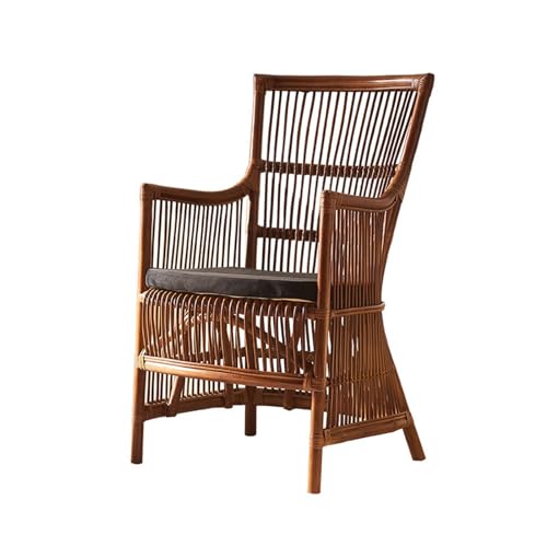 yixinzi-2024 Rattan-Akzentstuhl Chair Coffee Table Rattan Chair with Cushions Plant Wicker Sofa Chair Study Bedroom Chair Sessel