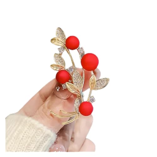 Brosche Flower Brooch for Women Fashion Rhinestone Bouquet Pin Wedding Party Jewelry Accessories Brosche Vintage (Color : 02)