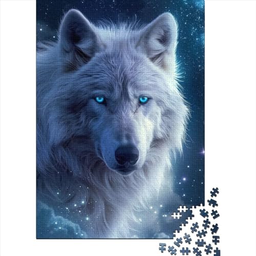 Puzzle für Erwachsene, 1000 Teile, Fantasy-Puzzle „Strange Wolf“, Puzzle für Erwachsene, Teenager, Puzzle für Erwachsene, Lernspiel, Herausforderungsspielzeug (75 x 40 cm)