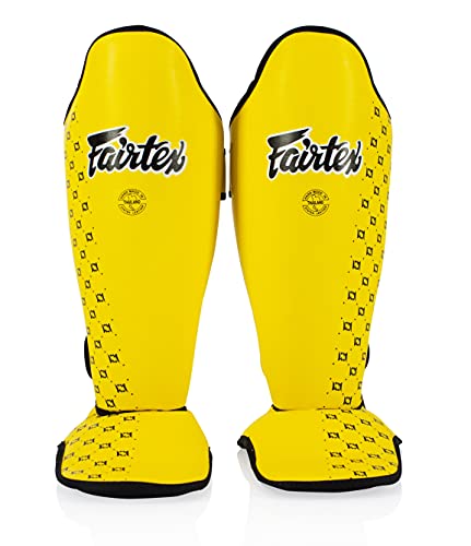 Fairtex SP5 Muay Thai Schienbeinschoner für Männer, Frauen, Kinder | Hochwertig, leicht & langlebig | Erweiterter Schutz gegen Schienbeinschmerzen beim Training oder Sparring