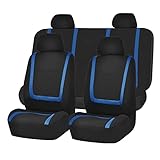 FUJIUM Sitzbezüge Auto Set für VW UP 2012+, Fit Komplettset Autositzschoner, Autositzbezüge Set, Auto-Zubehör Innenraum, Auto-Schonbezüge,B-Blue