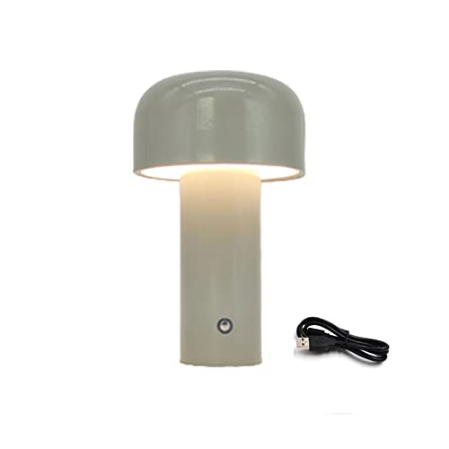 Mushroom Lamp, Touch Dimmbar Led Akku Tischlampe Wiederaufladbar Eingebaut 1800 Mah Batterie mit 3 Beleuchtungsmodi, Dekorative Tischlampe Pilz Lampe für Schlafzimmer, Nachttisch, Kinderzimmer ( Color