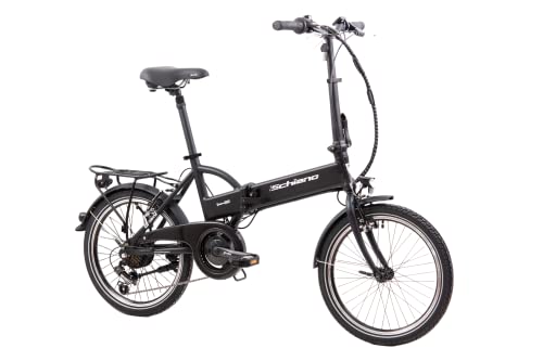 F.lli Schiano Unisex-Adult E-Sky E-Bike, Schwarz-Matt, S