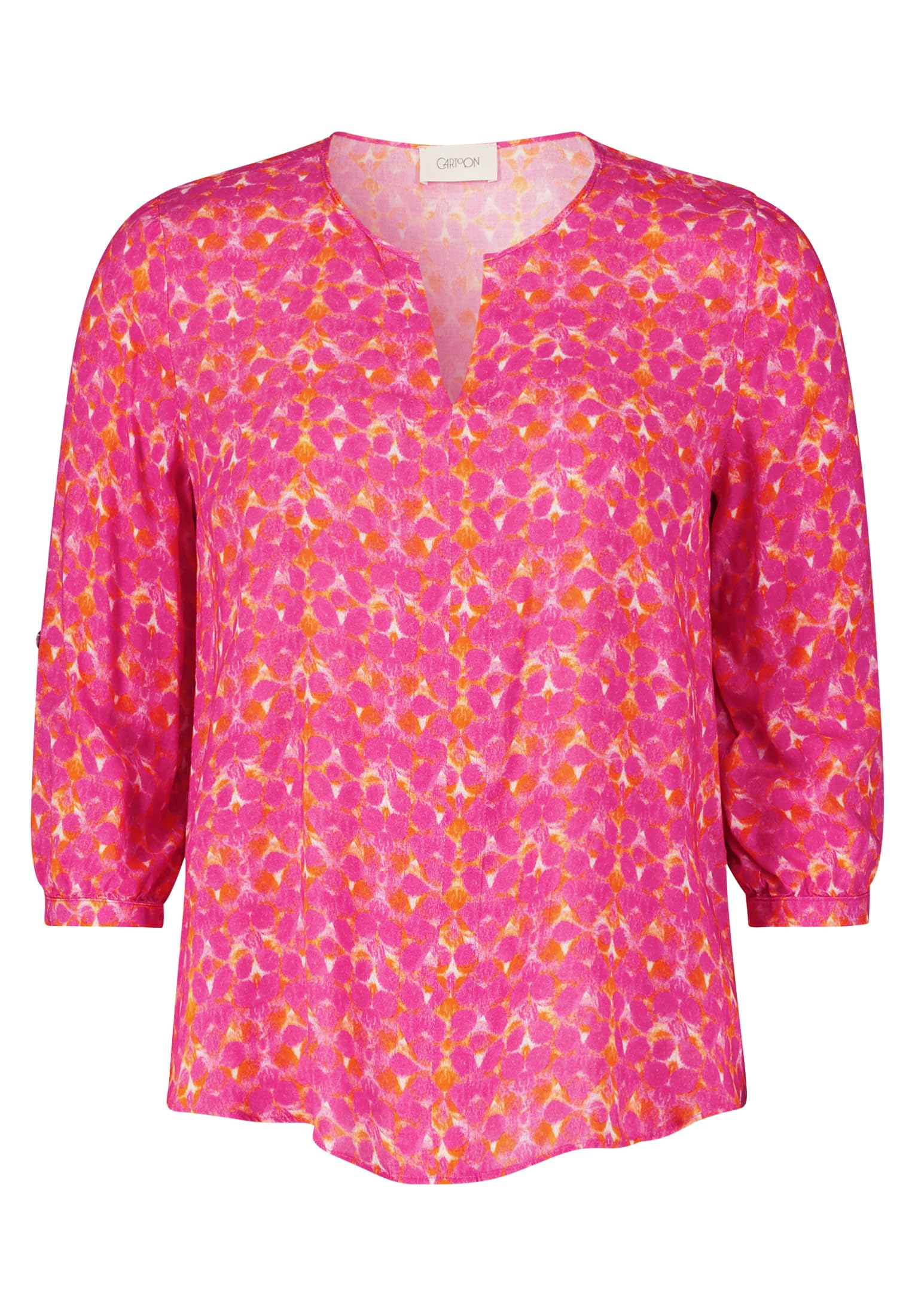 Cartoon Damen 8787/7187 Bluse, Pink/Orange, 40