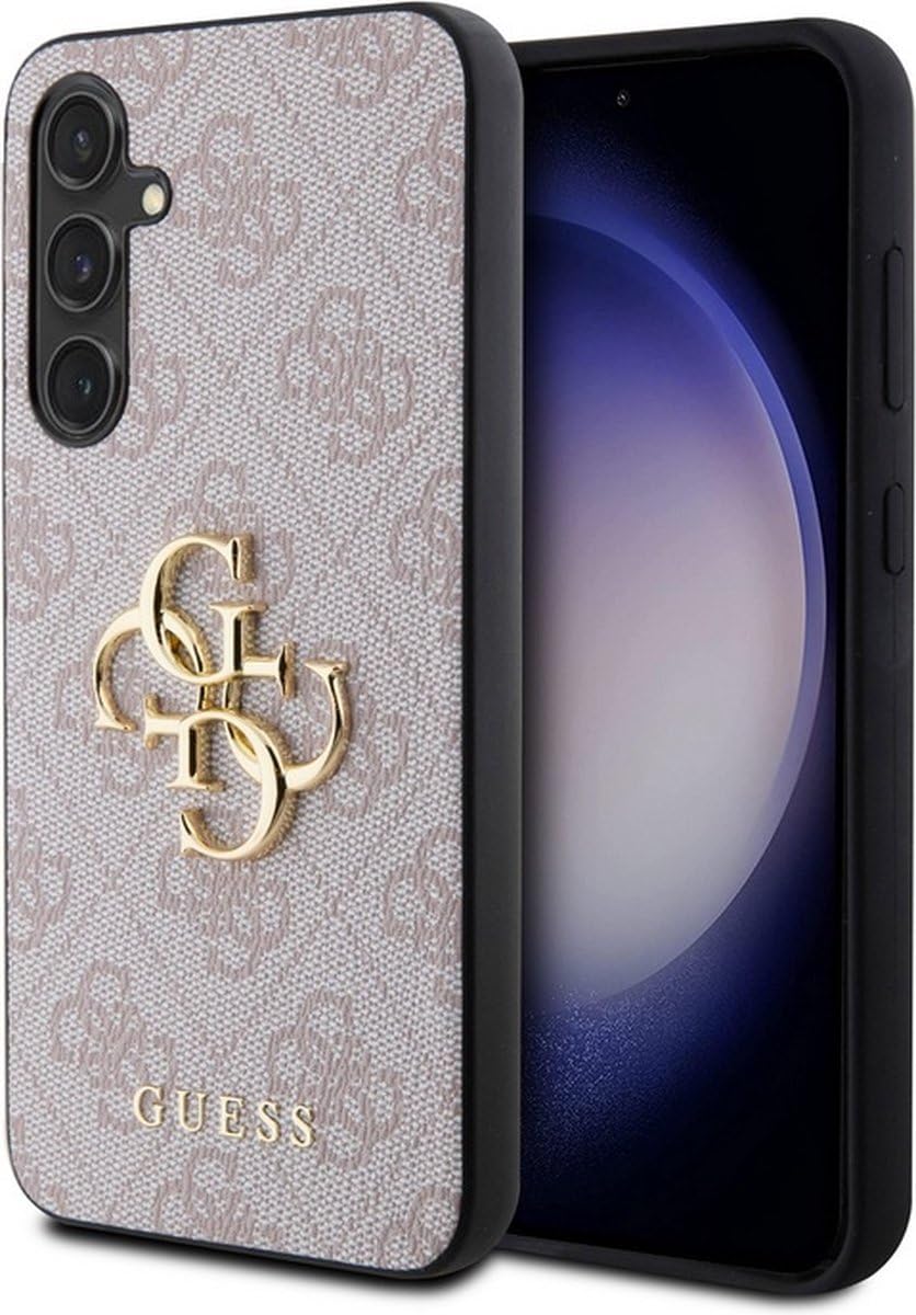 CG Mobile Guess GUHCS23FE4GMGPI S711 Hülle für S23 FE Rosa hardcase 4G Big Metal Logo