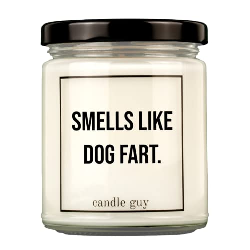 candle guy Duftkerze | Smells like dog fart. | Handgemacht aus 100% Sojawachs | 70 Stunden Brenndauer