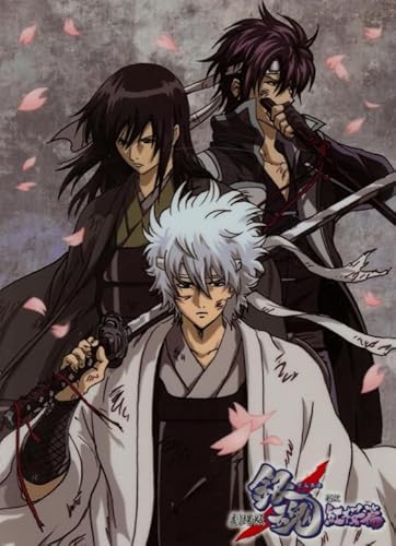 HfmQuisutron Jigsaw Puzzle 1000 Teile Klassisches Anime Gintama Poster Holz Buntes Geschicklichkeitsspiel Für Die Ganze Familie Erwachsene Vf206Za