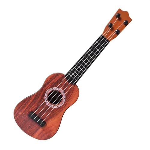 Mini 17 Zoll Tragbare Ukulele Gitarre Musikinstrument 4 Saiten Ukulele Für Anfänger Basic Player Ukulele Einsteiger Kit (Color : A)