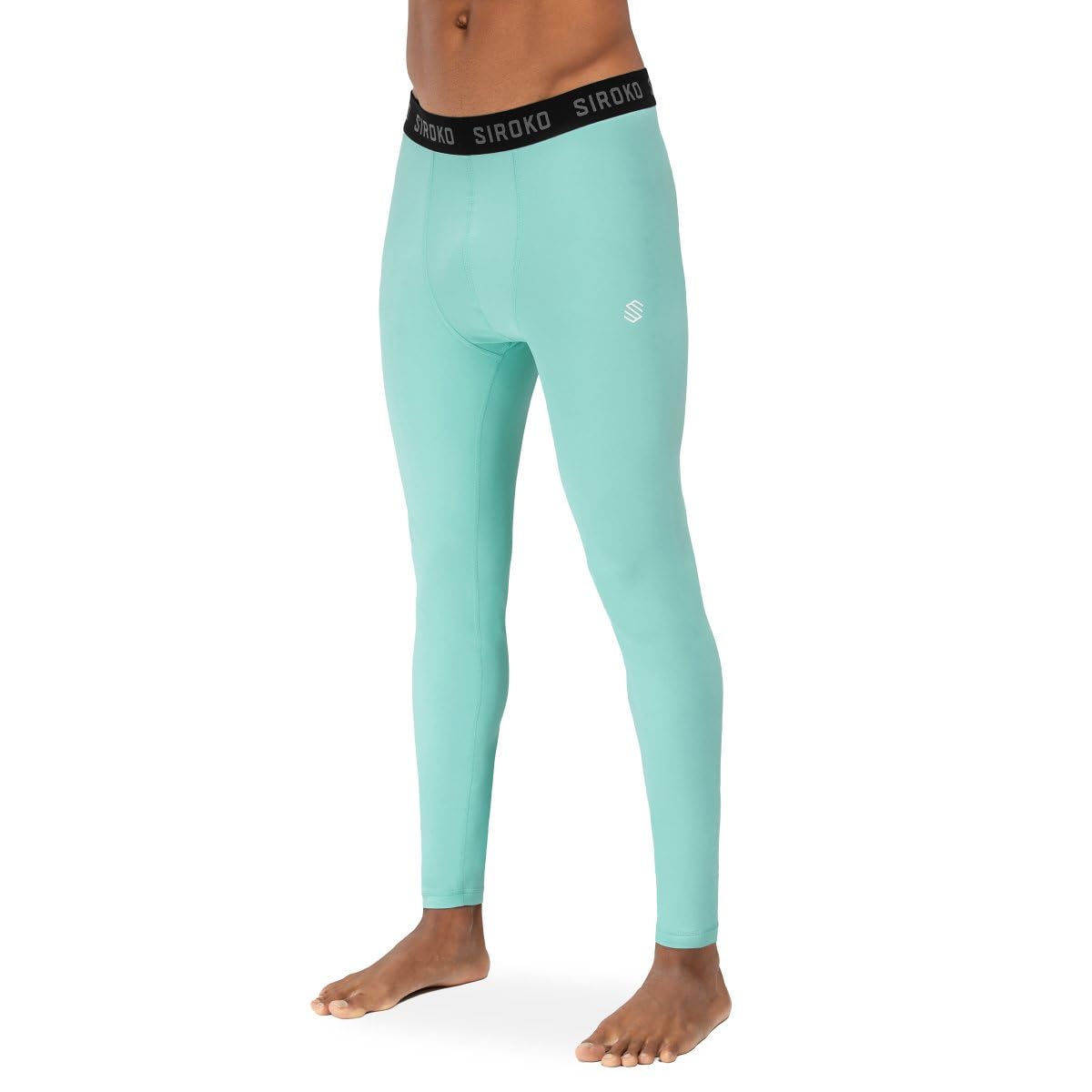 SIROKO Thermo-Leggings für Herren, türkis, XL