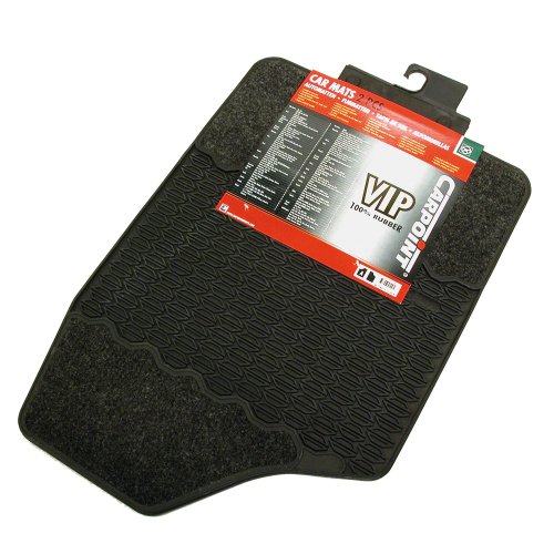 Carpoint 0314403 Fussmatten 'VIP' Vordermatten Type A, grau