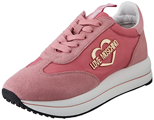 Love Moschino Damen Sneakerd.run40 Nylon+Crosta+Vernice Sneaker, Mehrfarbig, 37 EU