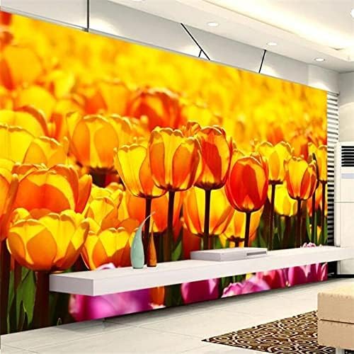 XLMING Tulpenmeer 3D Tapete Home Dekoration Wohnzimmer Sofa Schlafzimmer Tv Hintergrund Wand-150cm×105cm