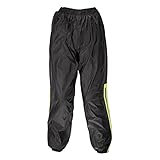 Germas ZG79001-350-10XL Motorrad Regenhose DOUGLAS, Schwarz/Fluogelb, Gr. 10XL