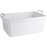 Lockweiler Wanne 62x43x25cm 45l eckig Kunststoff weiß