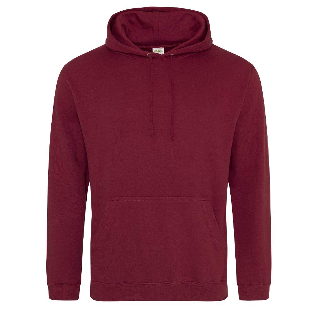 Just Hoods - Unisex College Hoodie/Burgundy, 3XL