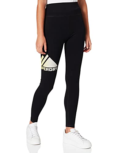 Superdry Damen Mountain Sport HW Leggings, Black, S