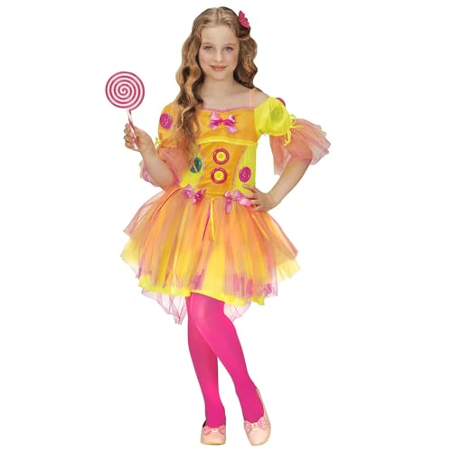 "NEON FANTASY GIRL" (dress) - (128 cm / 5-7 Years)