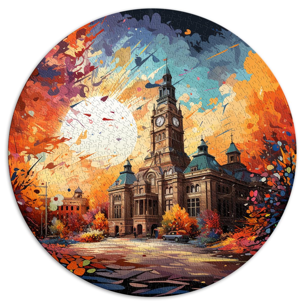 Puzzles, Geschenke, Spielzeug, Rathaus von Kuopio, 1000 Puzzles für Erwachsene, 67,5 x 67,5 cm, Lernspiele, Heimdekorationspuzzle. Geschenke für Freunde und Familie