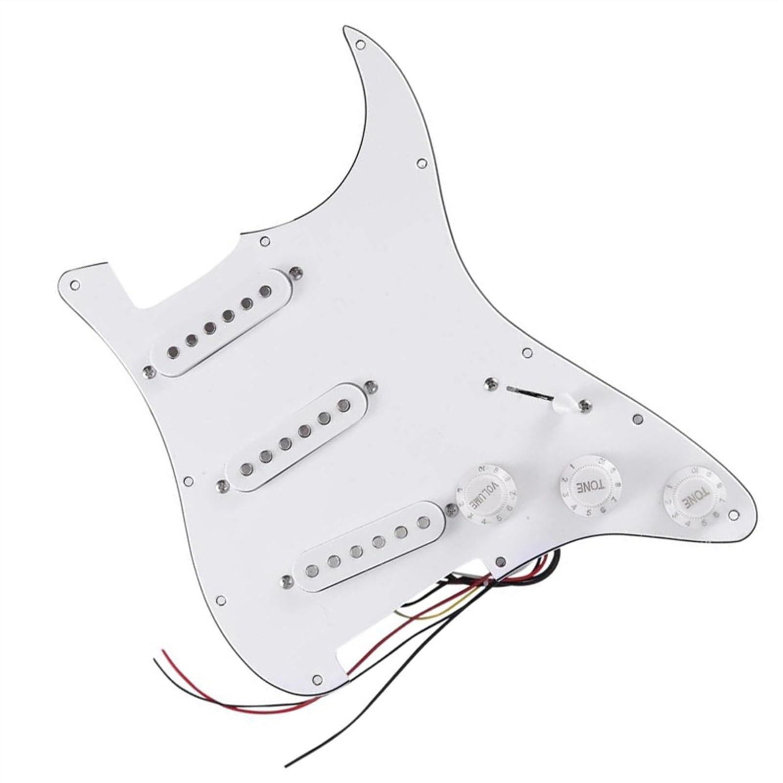 Standard-Pickguard-Tonabnehmer 11 Löcher 3Ply Single Coil Pickup SSS E-Gitarre geladen vorverkabelt Schlagbrett Gitarrenteile