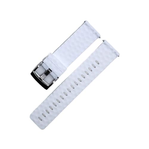 LOUPKC MINGSHAN Kompatibel mit Suunto Spartan Sport, Suunto Spartan Sport Armband Hr/Baro Ersatzband Silikonarmband Kompatibel mit Suunto 7 / Suunto 9(Color:White)