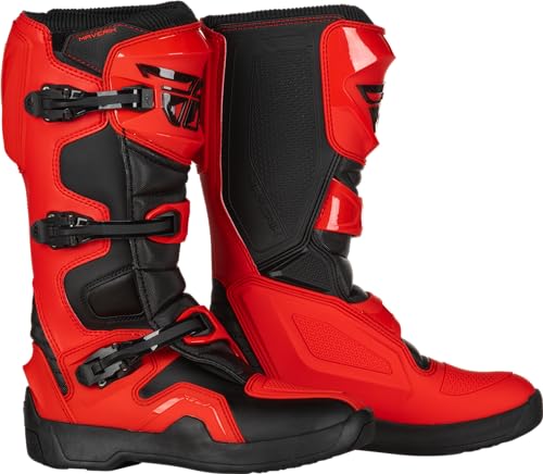 364-67308 - Fly Racing 2019 Maverik Motocross Boots US 8 Red Black (UK 7)