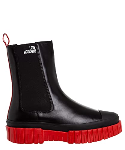 Love Moschino damen Stiefeletten black - red 36 EU