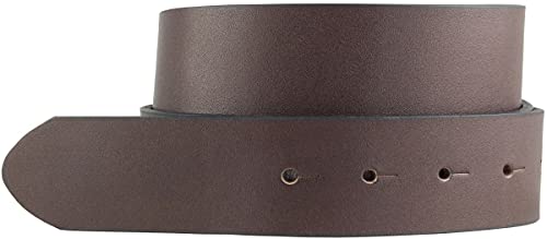 BELTINGER Überlängen-Gürtel aus Vollrindleder ohne Schnalle 4 cm | 120-180 cm Ledergürtel für Herren 40mm | Herren-Gürtel in Übergrößen | Braun 145cm