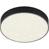 Briloner LED-Deckenleuchte 'Flame Star' schwarz Ø 21,2 cm 1600 lm