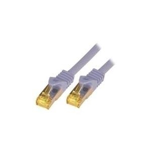 M-CAB - Patch-Kabel - RJ-45 (M) zu RJ-45 (M) - 15 m - SFTP, PiMF -Cat.7 Rohkabel - halogenfrei, geformt, ohne Haken - Grau