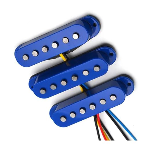 1set Blau Gitarre Single Coil Fiber Spule Pickup Elektrische Gitarre Pickup Teile Ersatz Single-Coil-Tonabnehmer