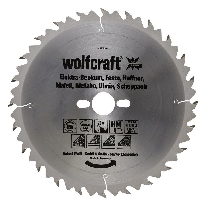 wolfcraft 1 Tisch-Kreissägebl. Hm, 36 Zähne ø400mm