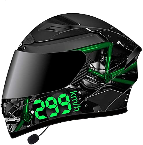 Bluetooth Klapphelme Motorradhelm,Modularer Integralhelme Motorradhelme Anti-Fog Doppelvisier Motorrad-Helm Roller-Helm Scooter-Helm Mofa-Helm,ECE Zertifiziert (Color : D, Größe : XXXL)