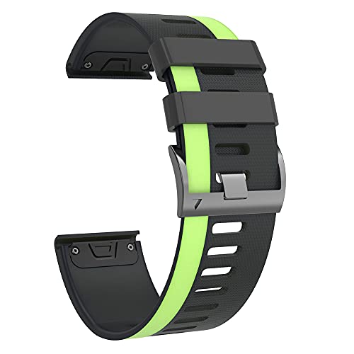 OPKDE 22 x 26 mm Smartwatch-Armband für Coros Vertix 2 Smartwatch, Silikon, schnelle und einfache Passform, für Garmin Fenix 7 7X Armband, 22 mm, Achat