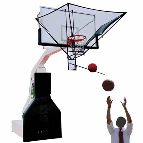 YAERLE Hängende Basketball-Schießmaschine, Ball-Rebounder, 180° drehbares Basketball-Rebounder-Schießgerät, tragbare Basketball-Return-Schießmaschine for Freiwurfübungen