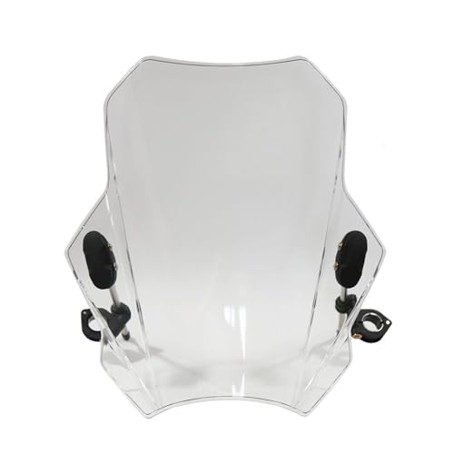 Für R1150R Für R1200R Für S1000R Universal Motorrad Windschutz Windschutz Deckt Bildschirm Rauch Objektiv Motorräder Deflektor Motorrad Windschutzscheibe Verstellbare(Transparent)