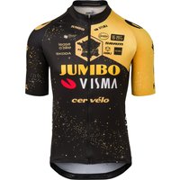 TEAM JUMBO-VISMA VÉLODROME TDF 2023 Kurzarmtrikot, für Herren, Größe L, Rennrad