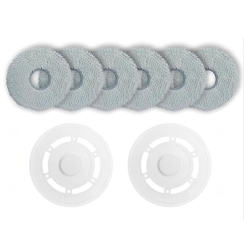 KHUKHU Roboterstaubsauger Wischtücher Halterung Ersatzteil Ersatz, Kompatibel for Ecovacs T20 Omni / T20 Max(Color:8PCS)