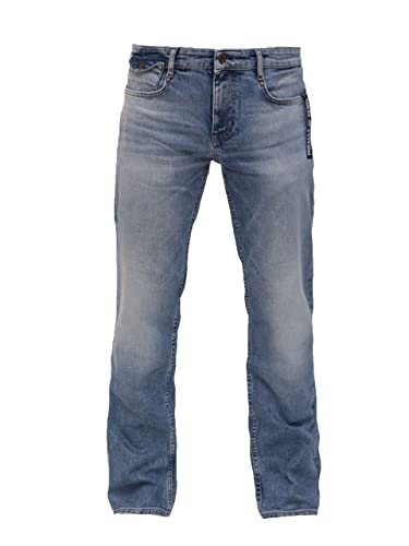 Miracle of Denim M.O.D. Herren Jeans Joshua - Comfort Fit - Blau - Monaka Blue W28-W40 Baumwolle, Größe:38W / 34L, Farbvariante:Monaka Blue 3583