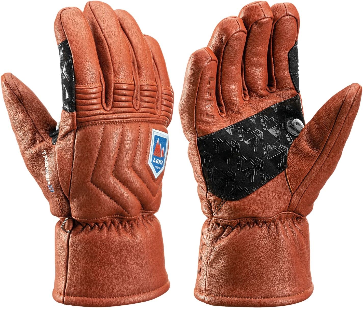 LEKI Unisex Marbec 3D Handschuhe Rot/Orange 8