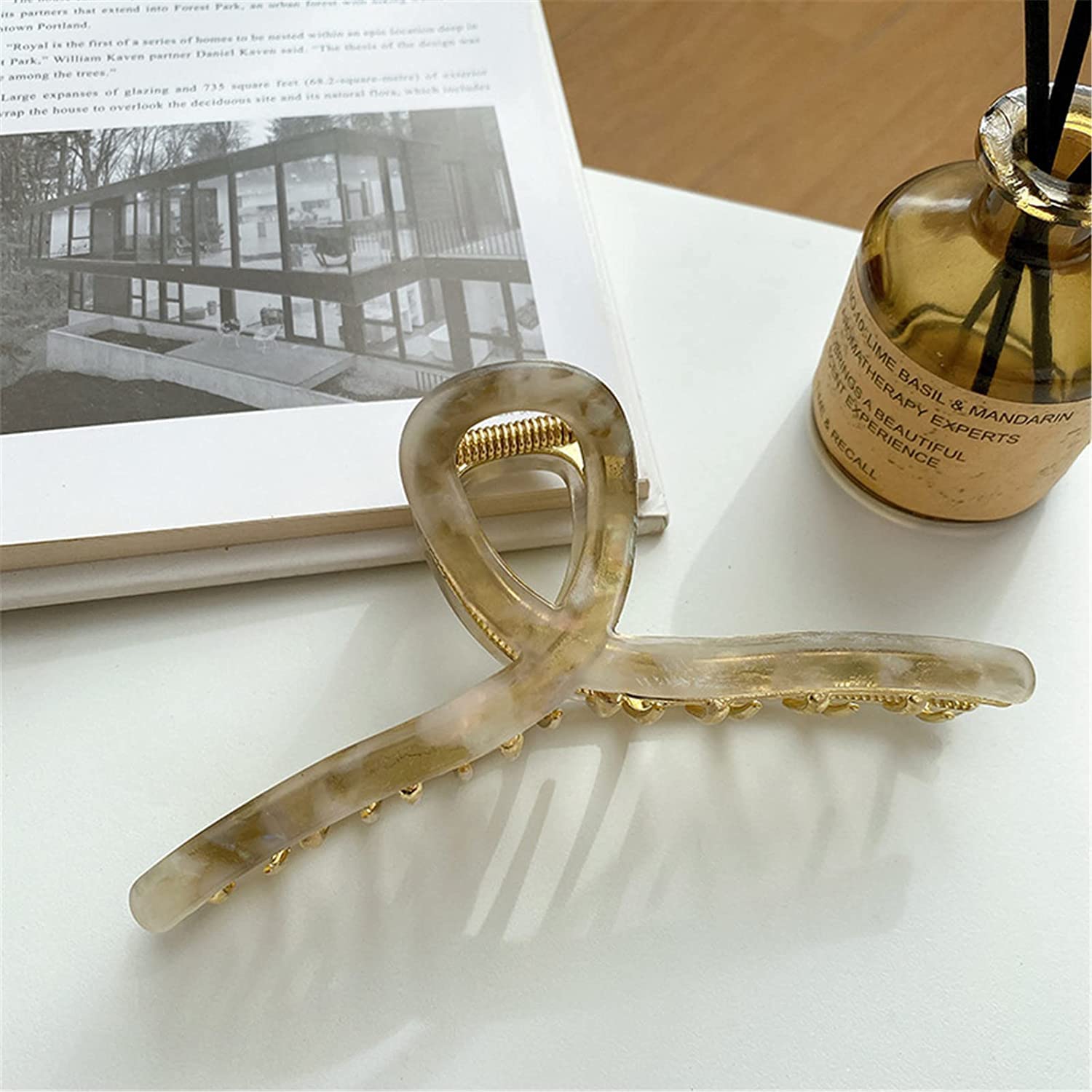 Haarklemmen, Clip-Haarspangen, Klauen-Clips, Damen-Haarnadel, koreanische Version der Legierungs-Haarnadel, Hinterkopfplatte, Haarhai-Clip, C 13 cm (Farbe: B, Größe: 13 cm) (Farbe: B, Größe: 13 cm) (