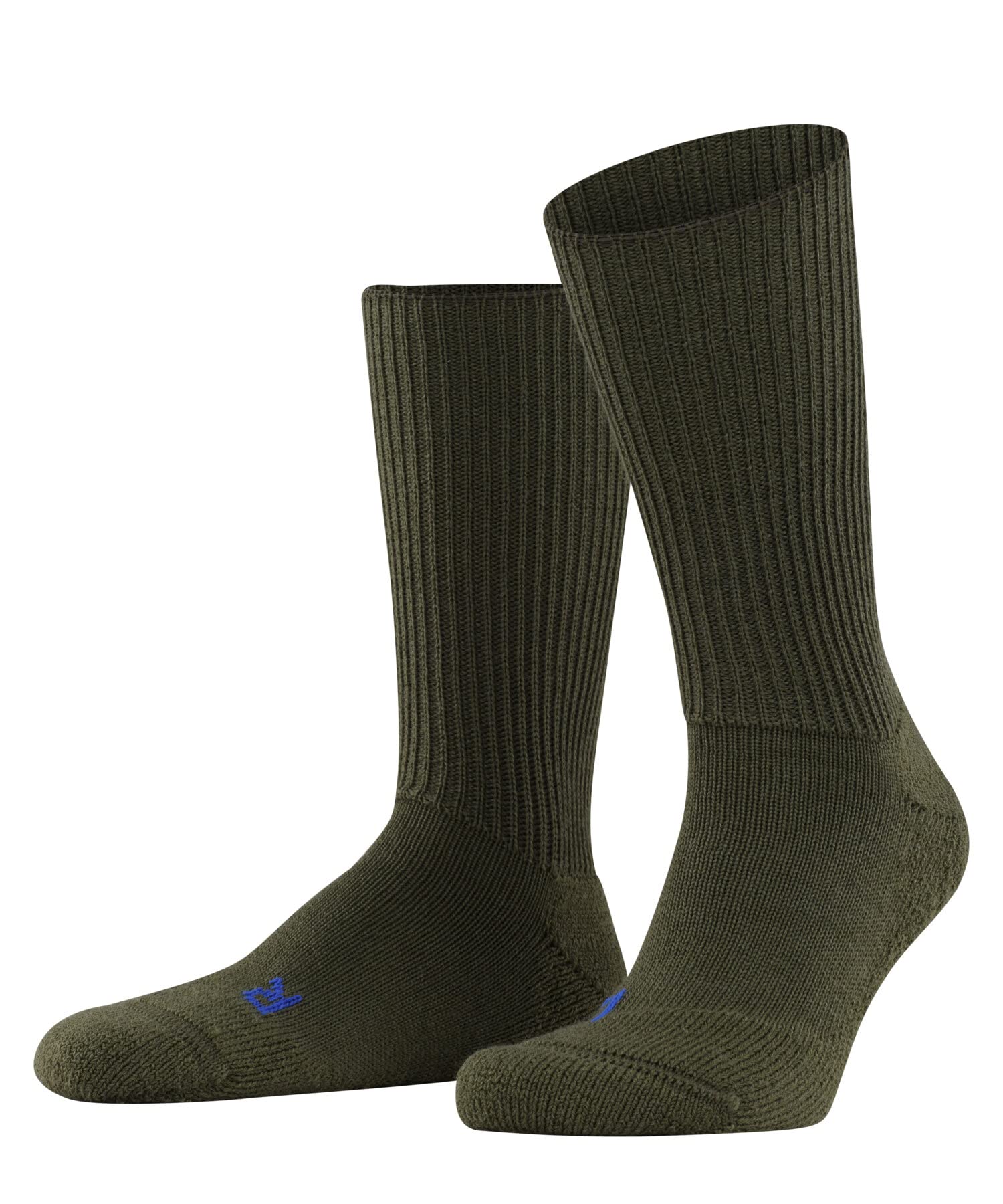 FALKE Unisex Socken Walkie Ergo, Wolle, 1 Paar, Grün (Herb 7754), 37-38