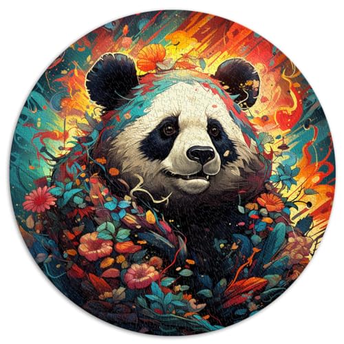 Puzzle | Puzzles Panda Flower 1000 Teile Puzzle 67,5x67,5 cm Pädagogisches Stressabbau-Spielzeug-Puzzle Anspruchsvoll zu vervollständigen, aber lustig und humorvoll