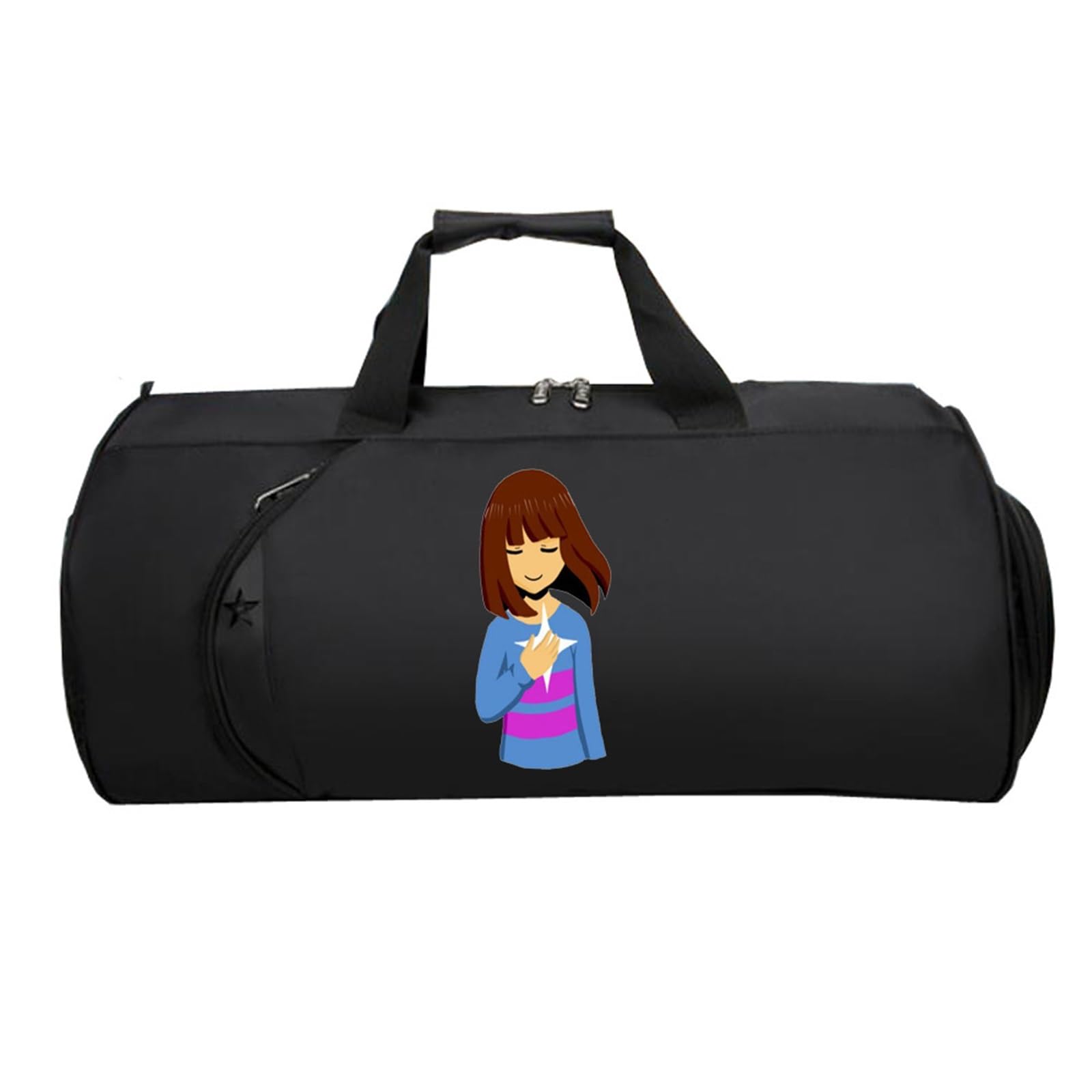 Kleine Reisetasche Anime, Groß Wasserdicht Sporttasche, Weekender HandgepäCk Koffer füR Herren Und Damen Flugzeug(Black 5)