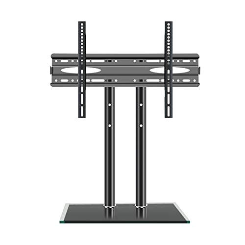 VSULZVNU Universeller TV-Ständer, TV-Wandhalterung, TV-Ständer, Tisch-TV-Ständer mit dicker Doppelsäule, höhenverstellbare Tisch-TV-Basis, passend für 101,6-165 cm (40-65 Zoll)